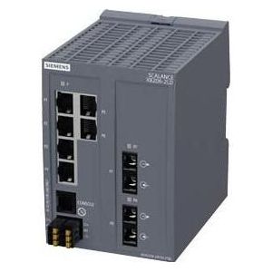 Siemens SCALANCE XB206-2LD (6 ports), Netwerkschakelaar, Zwart