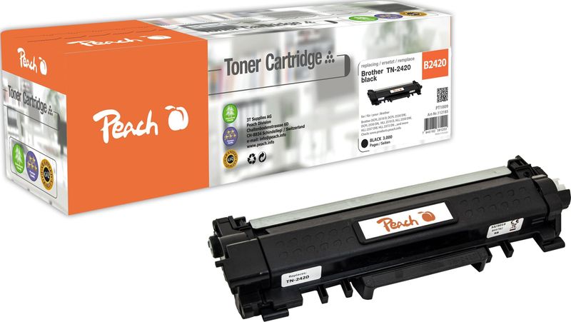Peach PT1009 tonercartridge 1 stuk(s) Compatibel Zwart