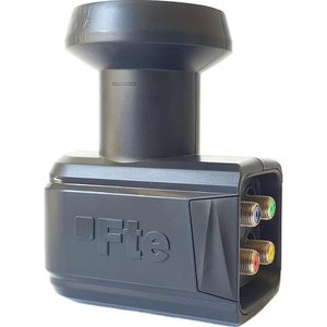 No Name Quattro FTE eXcellento HD Schwarz 0.1dB (Quattro LNB, 40 mm), LNB, Zwart