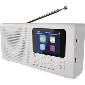 EMOS - E0091 - DAB+ Radio - Zwart - Draagbare digitale radio met Bluetooth en wekker