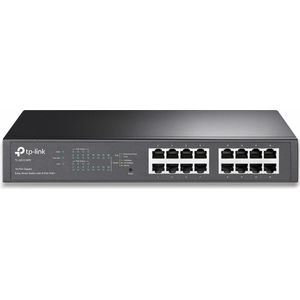 TP-Link TL-SG1016PE 16-poorts Managed Gigabit Ethernet-netwerkswitch - Zwart