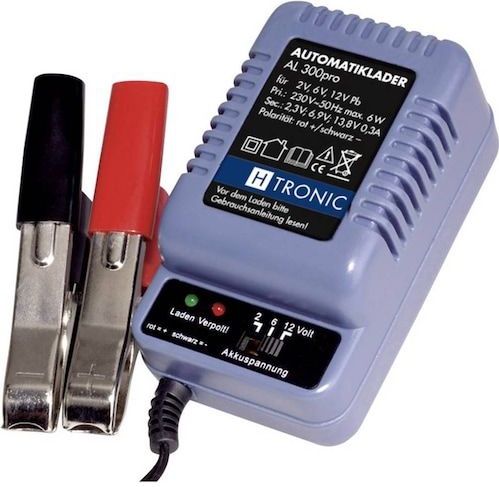 H-Tronic - AL 300 PRO - Automatische Loodaccu-stekkerlader - Voor 2, 6 en 12 V