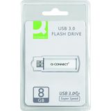 Q-CONNECT - Memory Stick - USB 3.0 - Zilver/Zwart - 8 GB