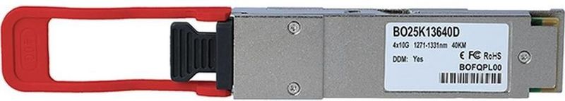 BlueOptics - Edge Core QSFP-40G-ER4 Compatibel - Transceiver - Zwart - LC-Duplex