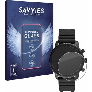 Savvies Gehard glazen schermbeschermer, Smartwatch beschermfolie, Transparant