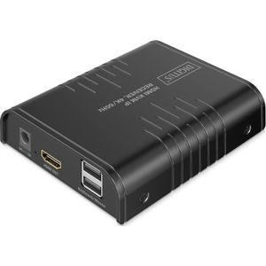 Digitus - HDMI KVM IP Receiver - Zwart - 4K/60Hz - KVM schakelaars