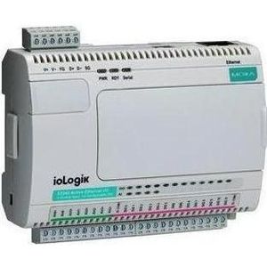 Moxa IOLOGIK E2240-T - Universele controller, 8 AI's, 2 AO's, ClickGo, bedrijfstemperatuur van -40 tot, Thermostaat