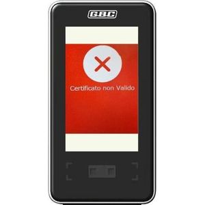 GBC Francopost Groene Pas Scan (2D-streepjescodes), Barcode scanner, Zwart