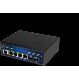 Allnet - Switch - Netwerkschakelaar - Zwart - 6-poorts GbE - PoE-budget 120W
