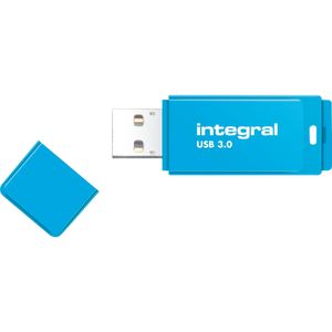Usb-stick integral 64gb 3.0 neon blauw | Blister a 1 stuk