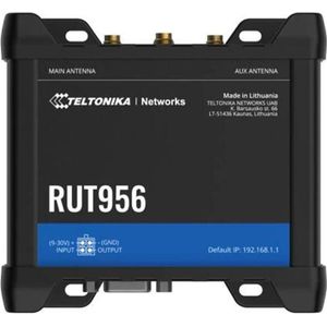 Teltonika RUT956 WiFi/4G CAT4 Router, Router, Zwart