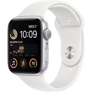 Apple Bekijk SE (44 mm, Aluminium, Alleen WLAN, Eén maat voor iedereen), Sporthorloges + Smartwatches