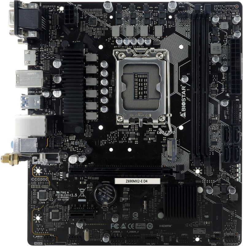 Moederbord - LGA 1700 - Compatibel met Intel Core i3/i5/i7/i9 - 7.1 Kanalen