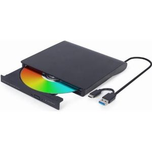 Gembird - DVD-USB-031 - Extern USB-DVD-Laufwerk - Zwart - Optische Drive