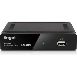 Engel - T2 Hd Rt5130 - DVB-T2 Ontvanger - Zwart - Materiaal: Kunststof