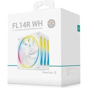 Deepcool "140mm FL14R White 3IN1" (140 mm), PC ventilator, Wit