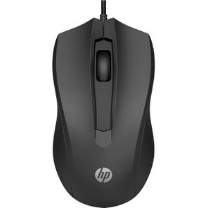 HP 105 Black Wired Mouse (Bedraad), Muis, Zwart