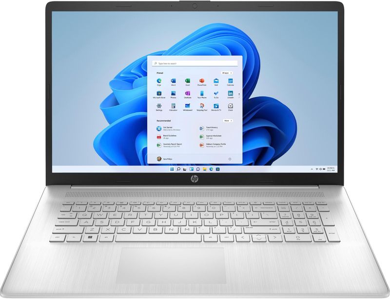HP 17,3 Zoll Notebook 17-cp2557ng (17.30", 512 GB, 8 GB, DE, AMD Ryzen 5 7520U), Notebook, Zilver