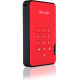 iStorage diskAshur 2 externe harde schijf 1 TB Rood