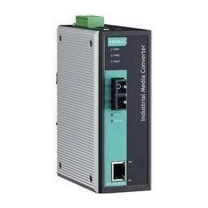 Moxa IMC-21GA-SX-SC-T - Industriële 101001000BaseT(X) naar 1001000Base SC mediaconverter, 0,5 km, Data converter