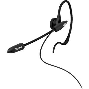 Hama In-ear-headset voor draadloze telefoons, 2,5 mm aansluiting (Bedraad), Kantoorheadset, Zilver, Zwart