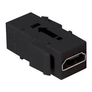 LogiLink Keystone Modular Connector HDMI met Repeater Snap-in voor Standaard (HDMI), Data + Video Adapter, Zwart