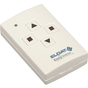 Eldat RT30E5001-01-02K Handzender Easywave 868 MHz 1-kanaals open/stop/dicht wit glanzend, Automatisering