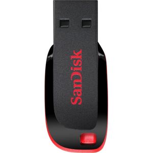 SANDISK Cruzerblad (8 GB, USB-A), USB-stick, Rood, Zwart
