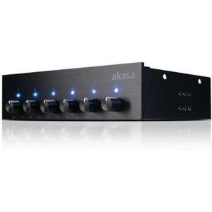 Akasa FC.Six (6 Ventilator), Ventilatorregeling, Zwart