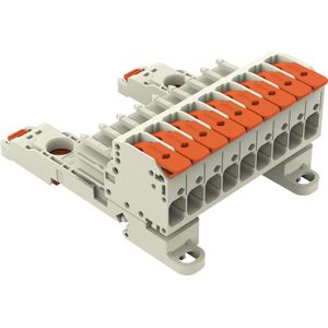 6x Wago 1-draads vrouwelijke multipoint connector, Elektronica benodigdheden + Behuizing, Grijs