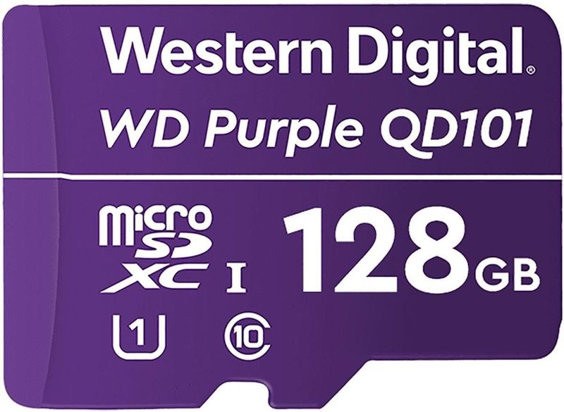 WD - QD101 - Geheugenkaart - Paars - 128 GB - microSDXC U1 UHS-I