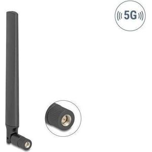 Delock 5G 3,4 - 5,0 GHz Antenne SMA Stecker 4,7 dBi omnidirektional mit Kippgele (5G), Netwerkantenne