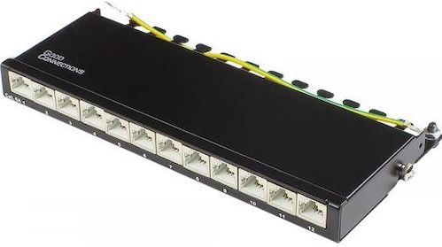Good Connections - GC-N0121 - 10 Gigabit Ethernet - Zwart - Staal - 12 Aansluitingen
