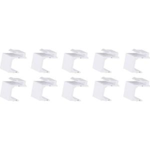 Shiverpeaks -BASIC-S--Keystone stofkap, wit, PU10 (Blinde module), Netwerk accessoires