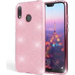 Nalia Mobiele telefoonhoes (Huawei P20 Lite), Smartphonehoes, Roze