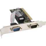 InLine - RS232 PCI Kaart - 2x 9-Pins SUB-D - Geschikt voor Windows en Linux