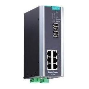 Moxa PT-508-SS-LC-HV - IEC 61850-3 beheerde DIN rail Ethernet-switch, met 6 10100BaseT(X) poorten, Netwerkschakelaar