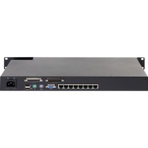 APC KVM0108A KVM-switch Rack-montage Zwart