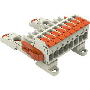 6x Wago 1-draads vrouwelijke multipoint connector, Elektronica benodigdheden + Behuizing, Grijs