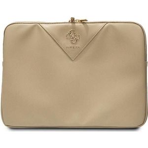 Guess Hoes GUCS14ZPGSTEGD 14"" złoty/lichtgoud Driehoek 4G, Laptoptas, Goud