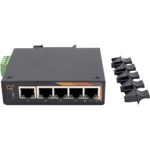 Exsys GmbH 5-Port Ethernet Switch -5*10/100/1000Tx, compact (5 ports), Netwerkschakelaar