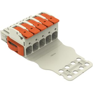 5x Wago 832-1105/315-000 1-draads vrouwelijke connector Hendel Vergrendeling Trekontgrendeling, Elektronica benodigdheden + Behuizing, Grijs