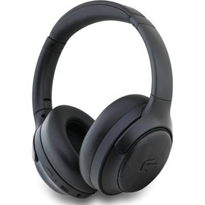 Lacoste Monogramme ANC Bluetooth On-Ear Headphones Black (ANC, 42 h, Draadloze), Koptelefoon, Zwart
