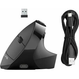JLAB Jbuds Ergonomic vertical muis - Draadloos - Bluetooth - USB - Verbindt 3 devices tegelijkertijd - Stil ontwerp