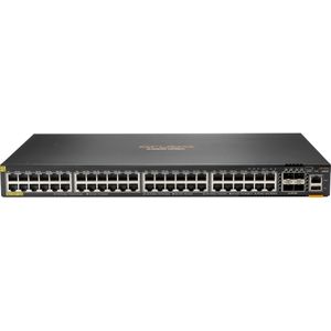 HPE E Aruba 6200F Switch 4 SFP+ Poorten, PoE, ACL, QoS, OSPF Routing, VSF Stacking, Analytics (52 ports), Netwerkschakelaar, Zwart