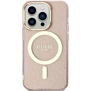 Guess GUHMN61HCMCGP iPhone 11 / Xr 6.1"" różowy/roze hardcase Glitter Gold MagSafe (iPhone 11), Smartphonehoes, Roze
