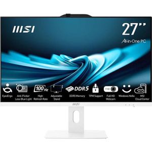 MSI Computer accessories PRO AP272P 14M-1029EU i5-14400 27i (500 GB, 16 GB, Intel Core i5-14400), PC, Wit