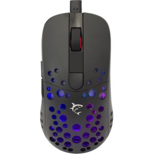 White Shark Gaming muis Tristan, 12000 DPI, met RGB achtergrondverlichting (Bedraad), Muis, Zwart