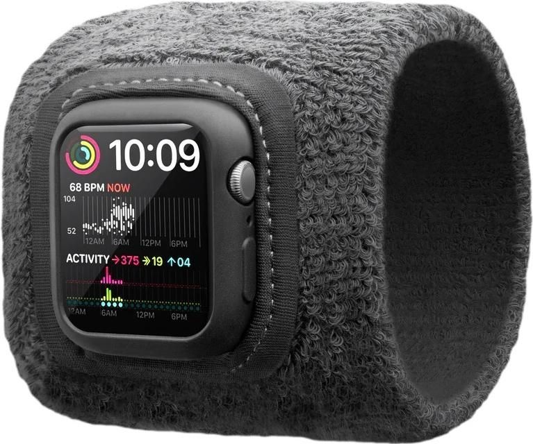 TwelveSouth ActionBand Apple Watch 41mm (Katoen), Horlogebandjes, Zwart