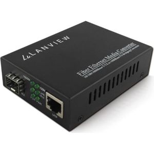 Lanview - LVN-MED-SFP-1000BASE-X - Netwerk Media Converter - Compact - Betrouwbaar